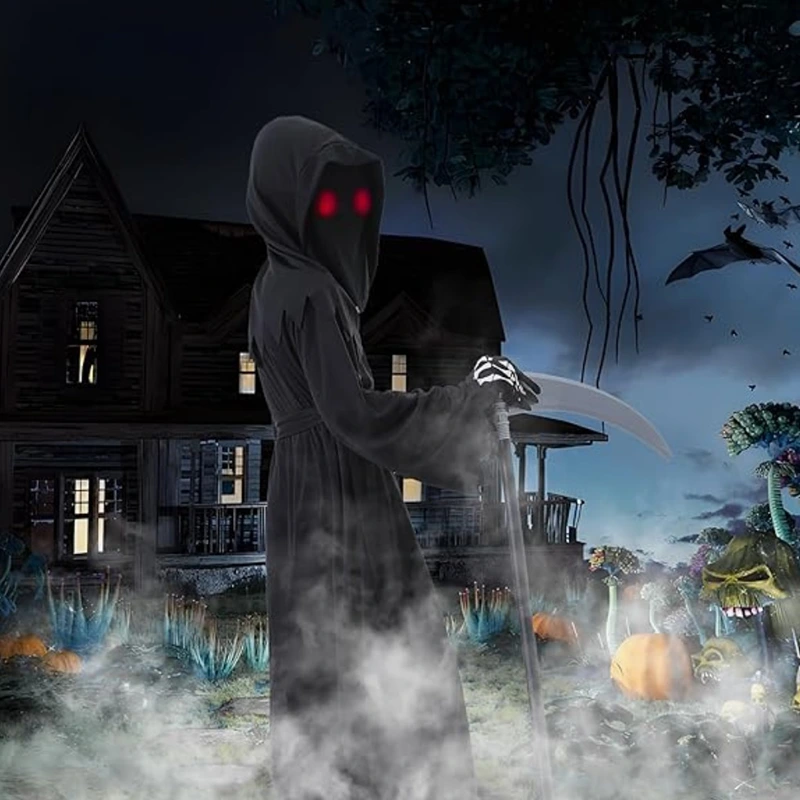 Horror Themed Party Kids Grim Reaper Costume With Mask